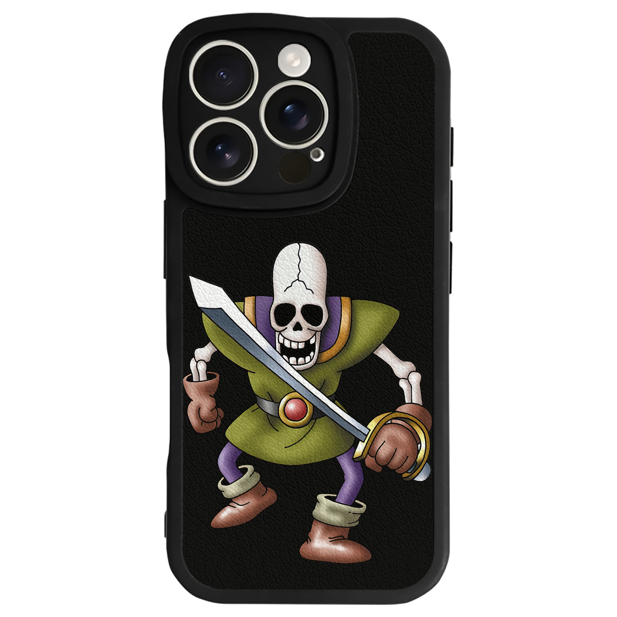 （画像用） ドラゴンクエスト Doragon Kuesuto Dragon Quest 【iPhone 16シリーズ対応】シリコンスマホケース（レザー調） 材質：シリコン